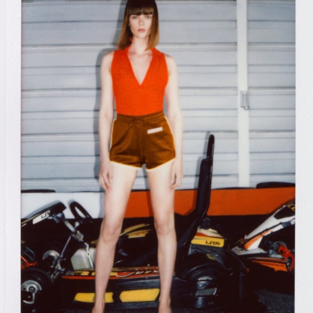 JACQUARD POLO COLLARD SLEEVELESS SHIRT